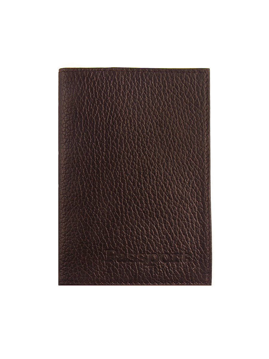 Обложка для паспорта унисекс Rich Line ПГ41 коричневая