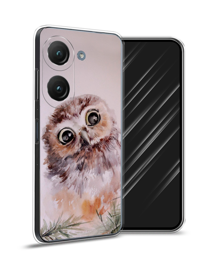 

Чехол Awog на Asus ZenFone 9 "Сова на розовом", Розовый;коричневый, 44950-1