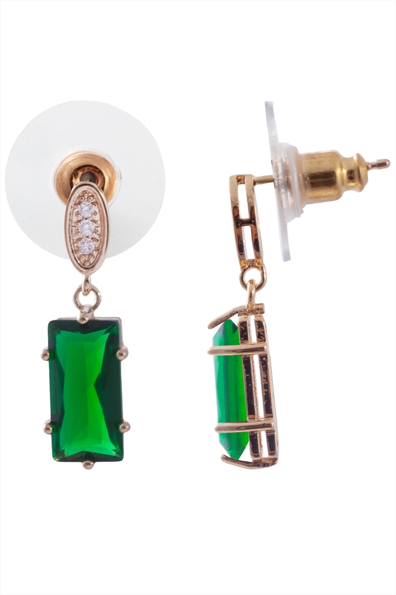 

Серьги подвески из бижутерного сплава Lotus Jewelry 3043E-23Gcz, фианит, 3043E-23Gcz