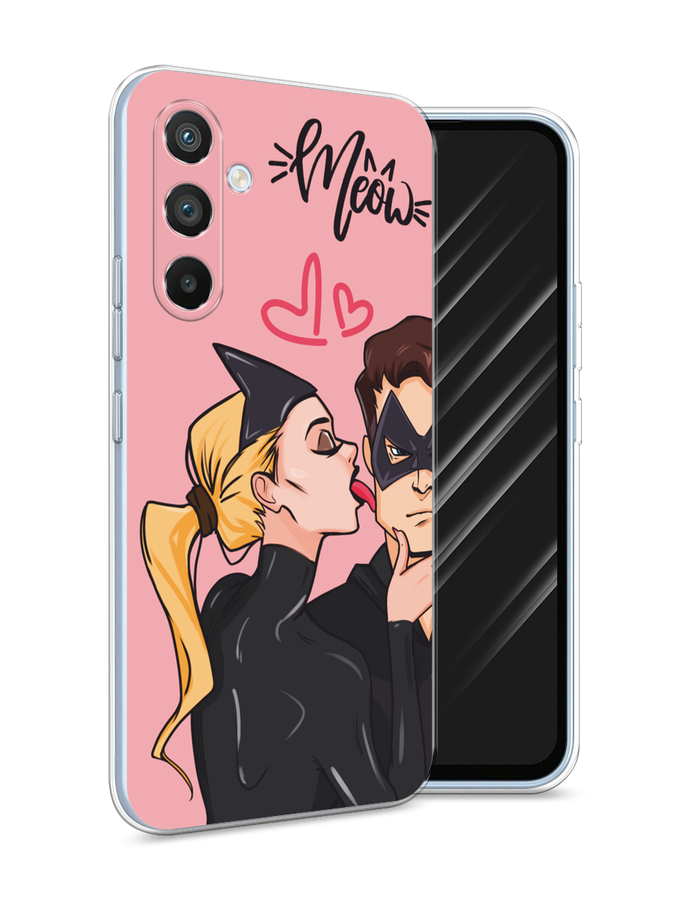 

Чехол Awog на Samsung Galaxy A54 "Kiss of Cat Woman", Розовый;черный;бежевый, 2107750-1