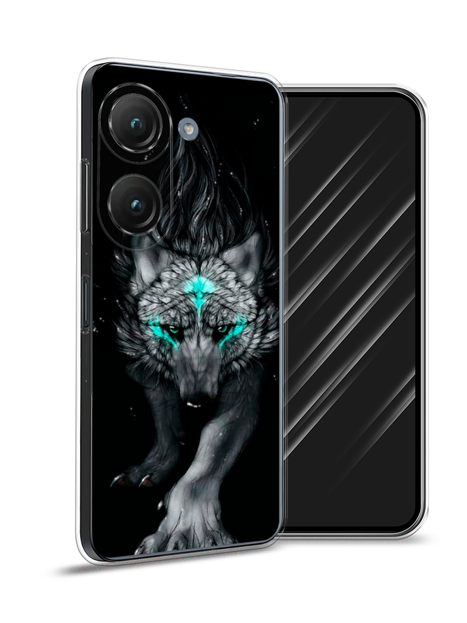 

Чехол Awog на Asus ZenFone 9 "Волшебный волк", Черный;серый, 44950-2