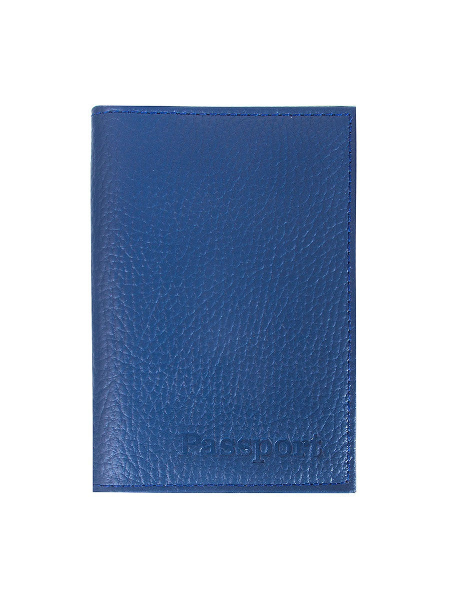 Обложка для паспорта  Rich Line ПГ41 темно-синяя