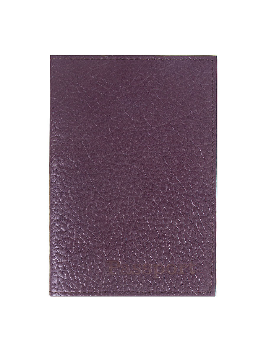 Обложка для паспорта унисекс Rich Line ПГ41 темно-фиолетовая