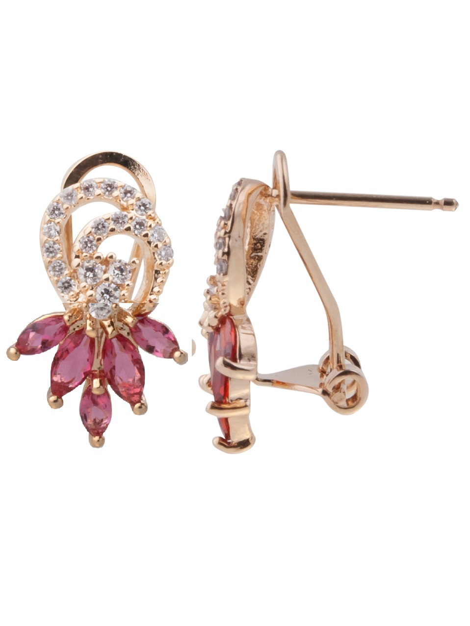 

Серьги из бижутерного сплава Lotus Jewelry 3043E-03Rc, корунд/циркон, 3043E-03Rc