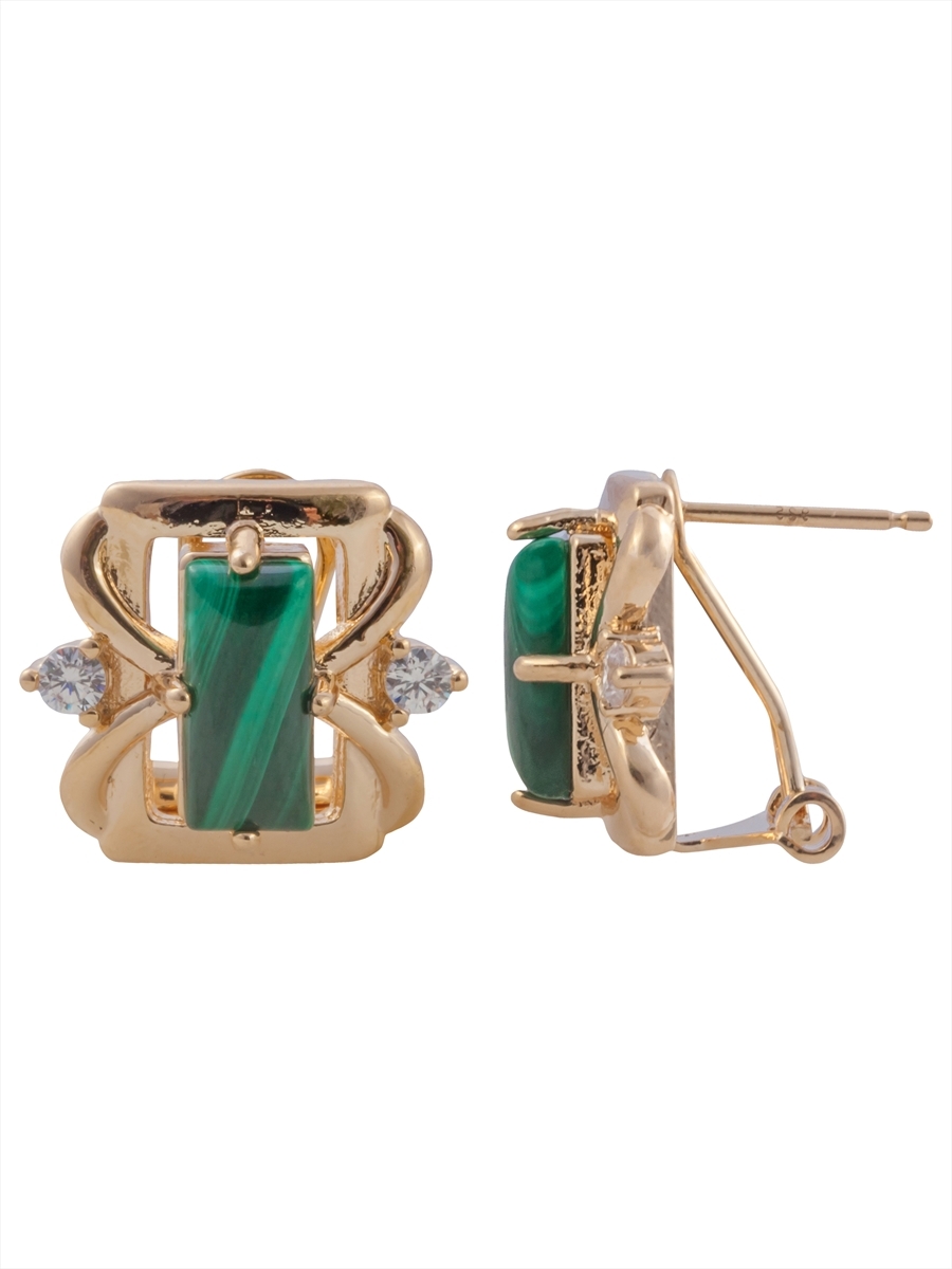 

Серьги из бижутерного сплава Lotus Jewelry 3043E-13ml, фианит, 3043E-13ml
