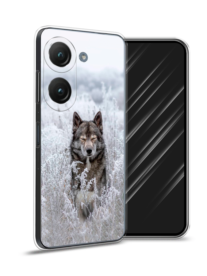 

Чехол Awog на Asus ZenFone 9 "Волк в поле", Белый;черный, 44950-1
