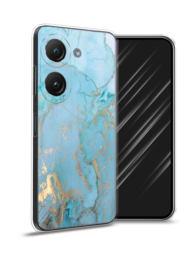 

Чехол Awog на Asus ZenFone 9 "Голубой мрамор рисунок", 44950-3