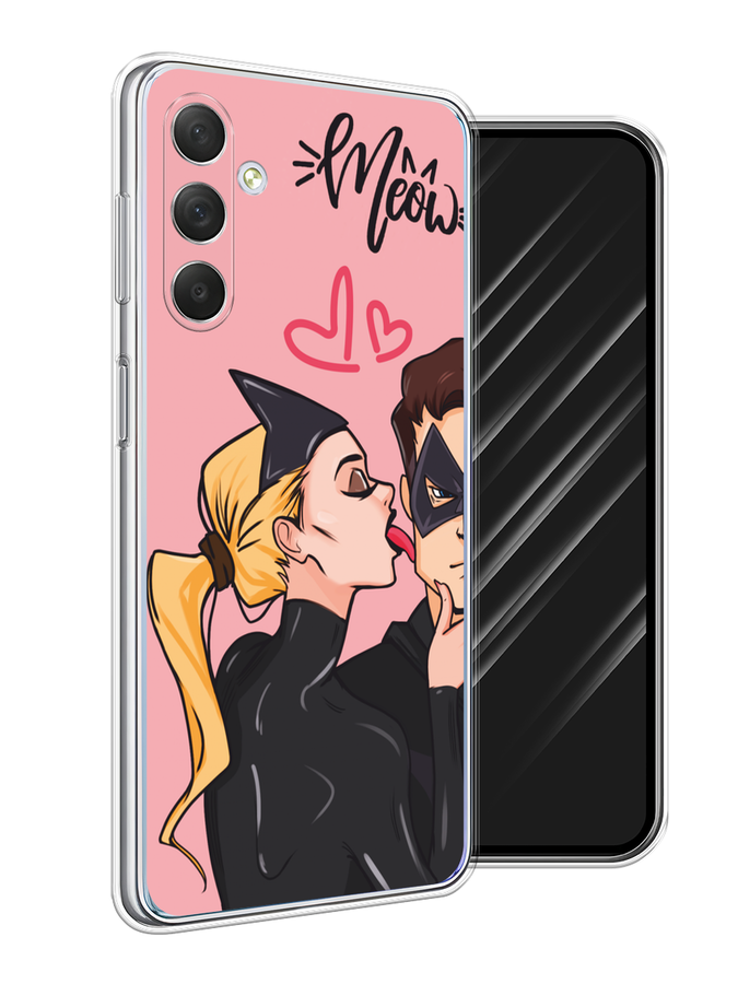 

Чехол Awog на Samsung Galaxy M54 "Kiss of Cat Woman", Розовый;черный;бежевый, 2108250-1