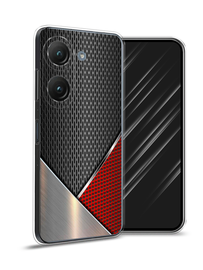 

Чехол Awog на Asus ZenFone 9 "Стальной металл", Черный;красный;серебристый, 44950-3