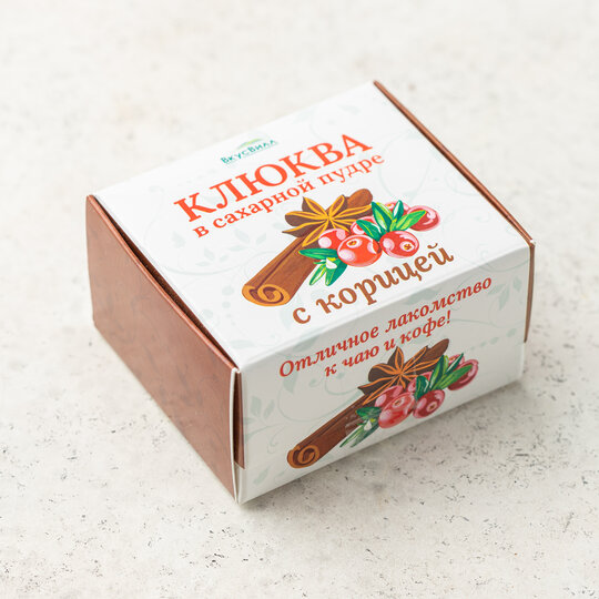 

Драже ВкусВилл Клюква в сахарной пудре с корицей 100 г