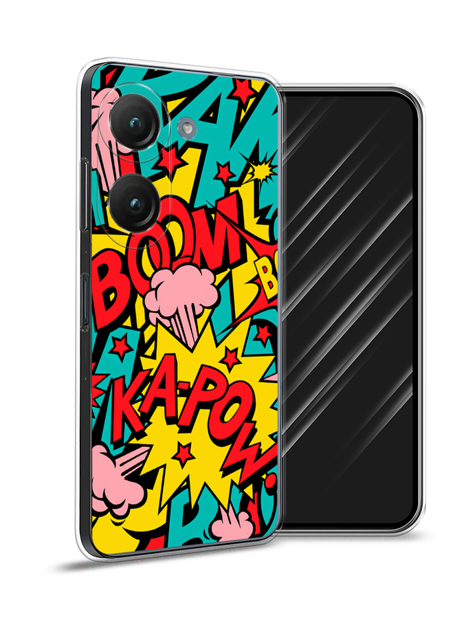 

Чехол Awog на Asus ZenFone 9 "Постер pop art", Бирюзовый;желтый;красный, 44950-9