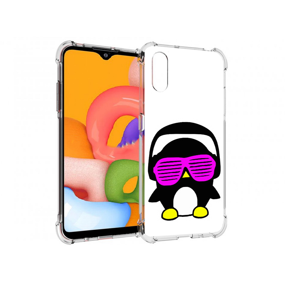 

Чехол MyPads Tocco для Samsung Galaxy A01 пингвин (PT144711.509.541), Прозрачный, Tocco