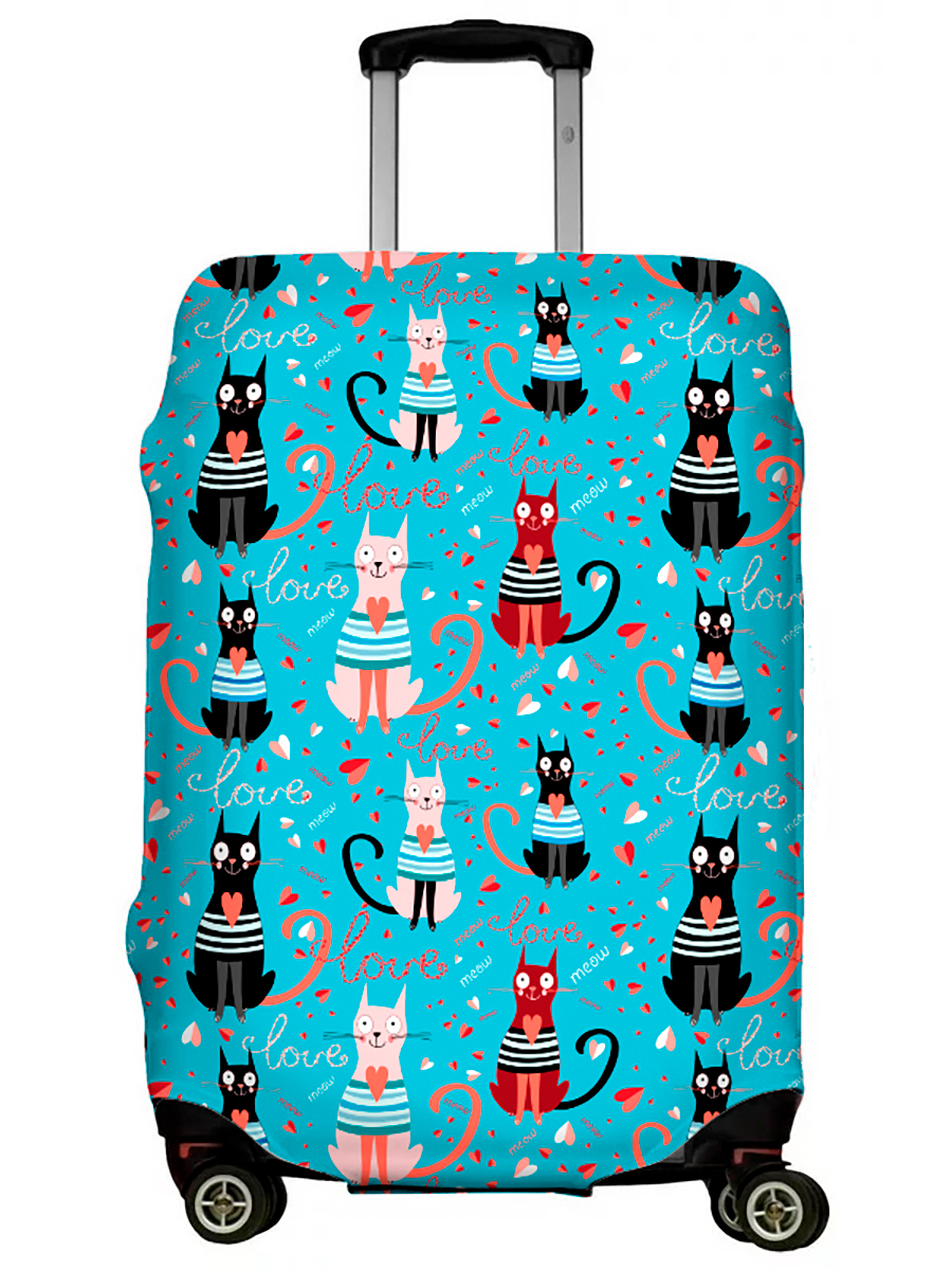 фото Чехол для чемодана lejoy lj-case-323 love cats s