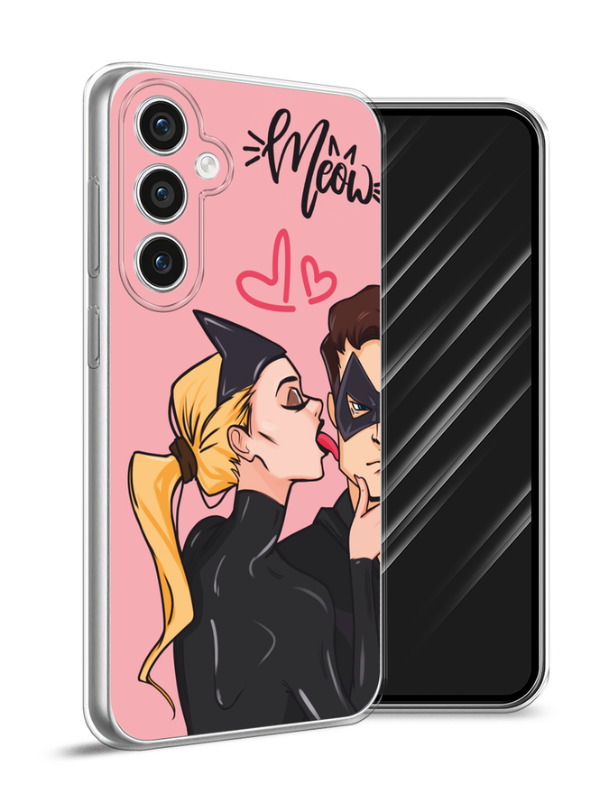 

Чехол Awog на Samsung Galaxy S23 FE 5G "Kiss of Cat Woman", Розовый;черный;бежевый, 2108450-1