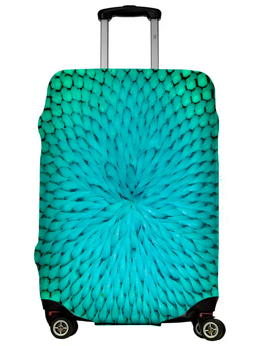 фото Чехол для чемодана lejoy lj-case-330 зеленая иллюзия s