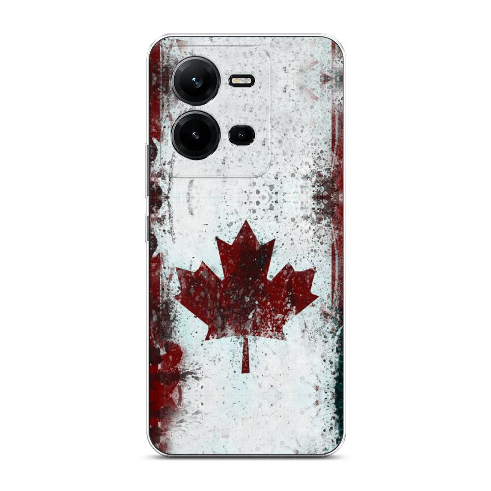 

Чехол Awog на Vivo V25 / Виво V25 "Канада", Белый;красный;черный