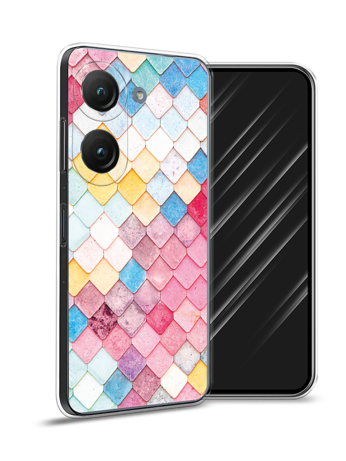 

Чехол Awog на Asus ZenFone 9 "Нежные ромбики", Красный, 44950-4