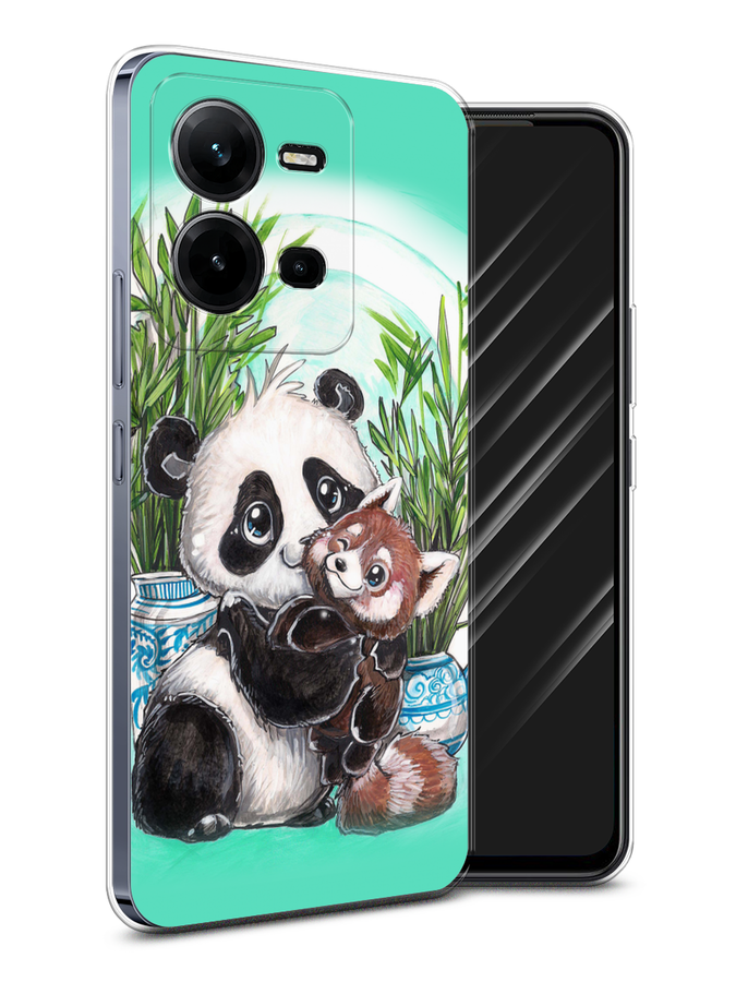 

Чехол Awog на Vivo V25 / Виво V25 "Друзья зверята", Голубой;белый;черный