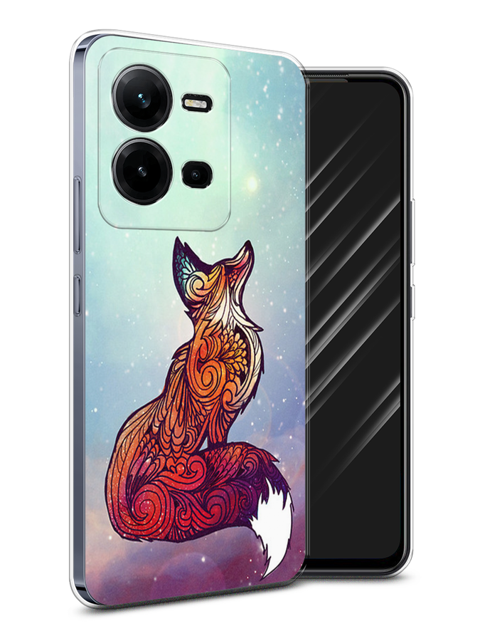 

Чехол Awog на Vivo V25 / Виво V25 "Лиса 1", Голубой;фиолетовый