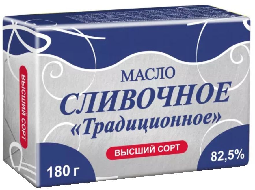 Сливочное масло Smart Food Традиционное 82,5% БЗМЖ 180 г