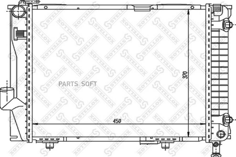 

STELLOX 1025907SX 10-25907-SX радиатор системы охлаждения без AC\ MB W124 2.6-3.2 85 () 1ш