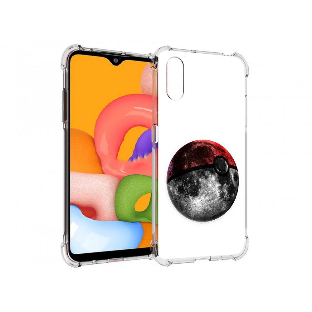 

Чехол MyPads Tocco для Samsung Galaxy A01 планета покебол (PT144711.509.543), Прозрачный, Tocco