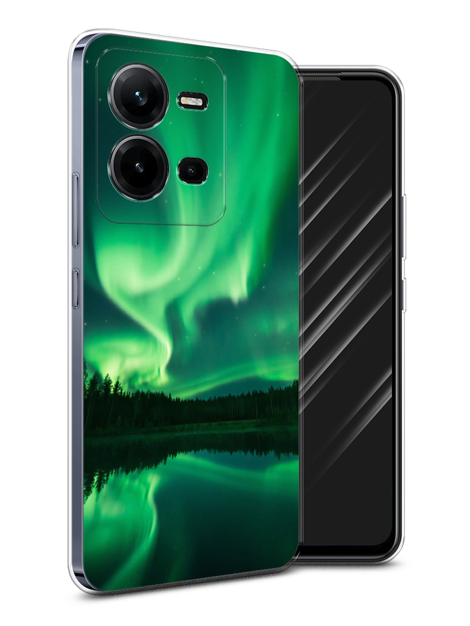 

Чехол Awog на Vivo V25 / Виво V25 "Ночные пейзажи 7", Зеленый;черный