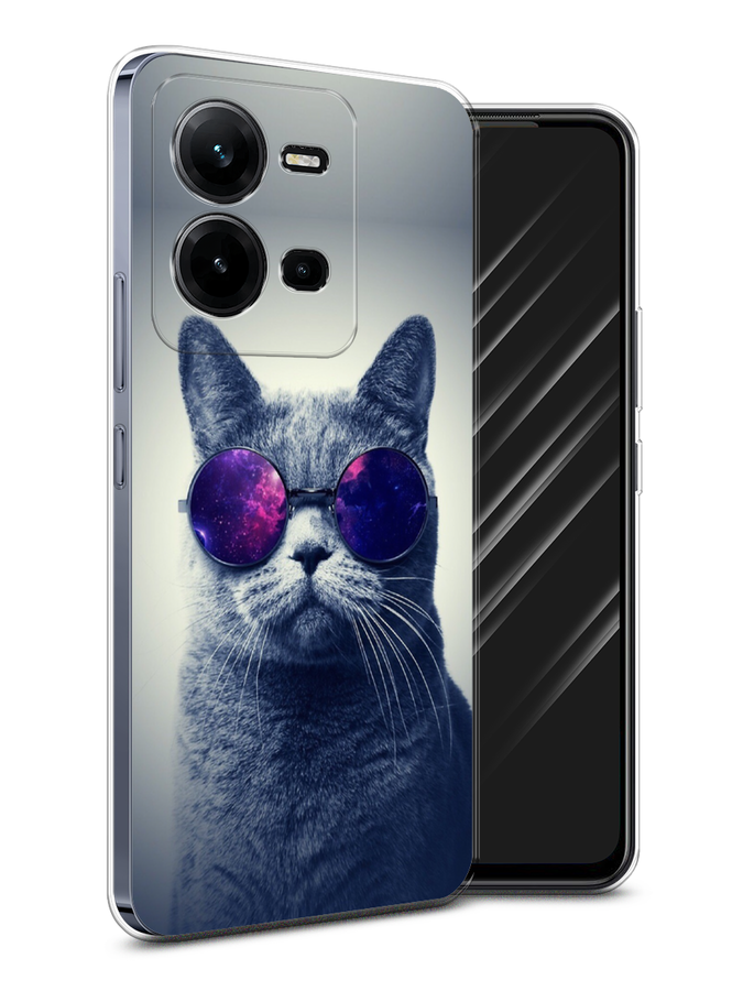 

Чехол Awog на Vivo V25 / Виво V25 "Космический кот", Красный