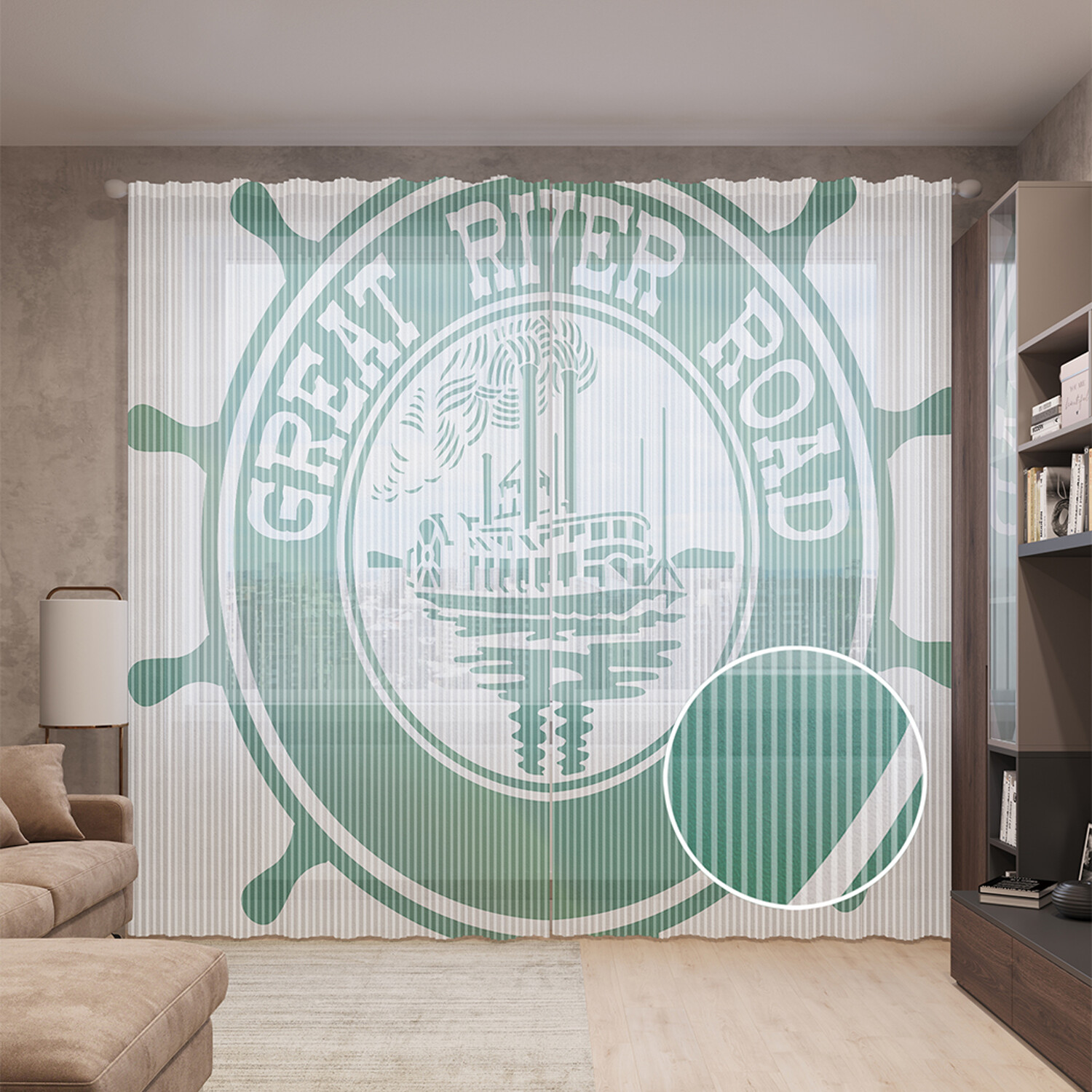 

Тюль вуаль на шторной ленте с принтом JoyArty "Великая океанская дорога", 310х265 см, Великая океанская дорога