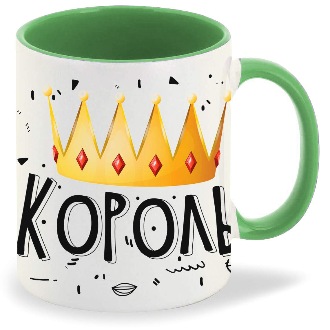 

Кружка CoolPodarok Король ее сердца