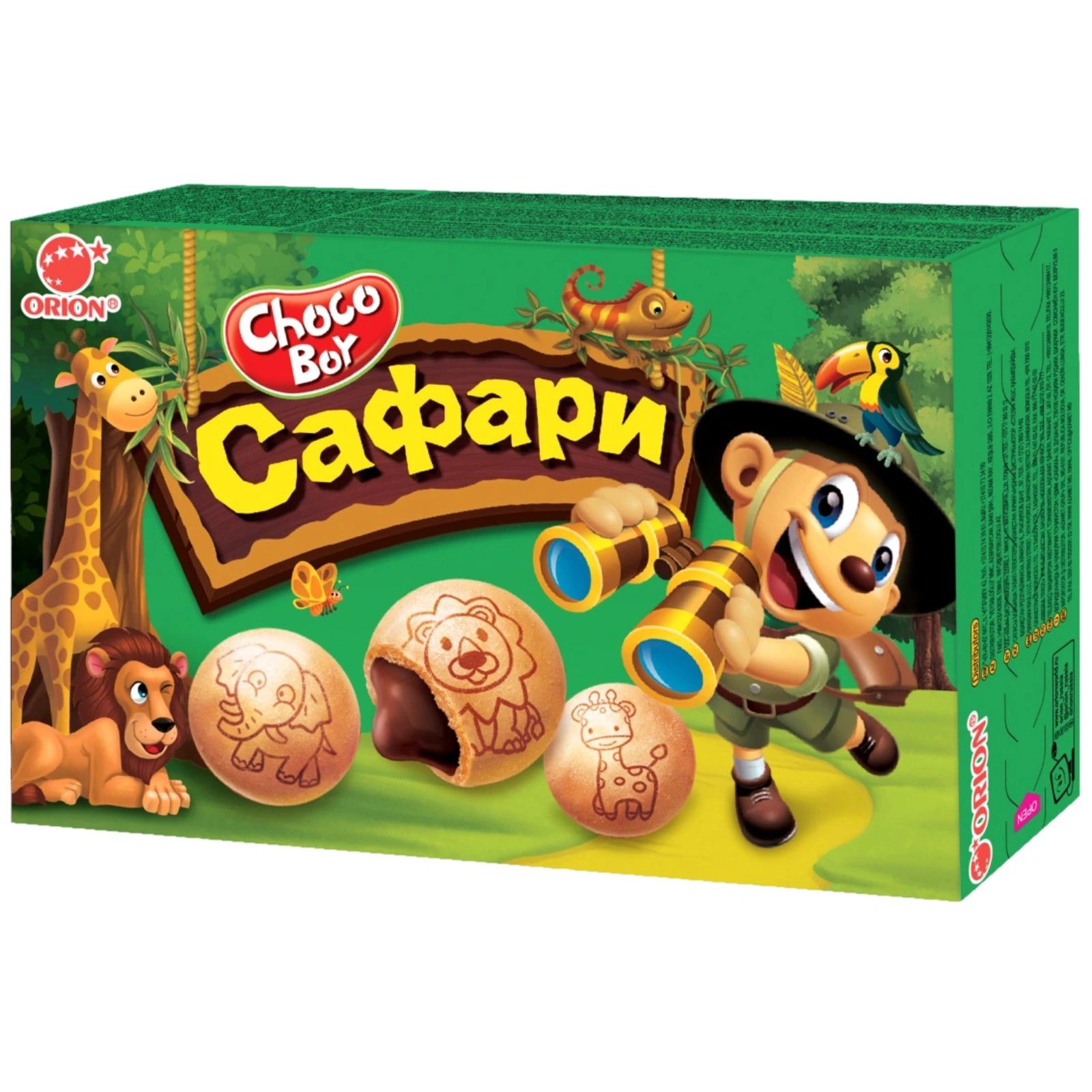 

Печенье Orion Choco Boy Сафари затяжное кокосовое 39 г
