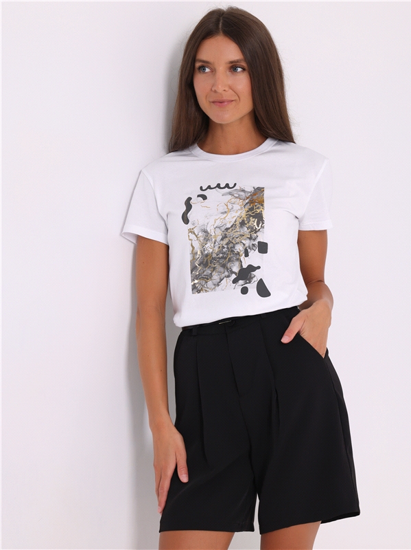 

Футболка женская Апрель ф269001010Р6 белая 92/164, Белый, ф269001010Р6