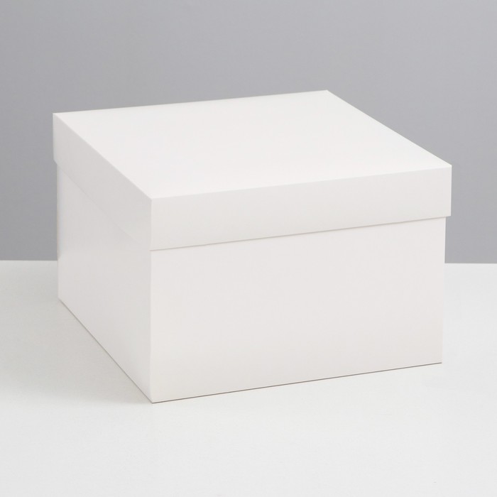 

Коробка складная, крышка-дно, белая, 30 х 30 х 20 см