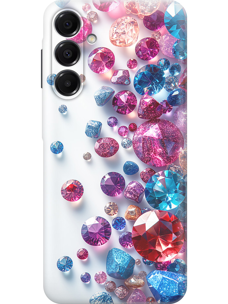 

Силиконовый чехол на Samsung Galaxy A16 с принтом "Россыпь драгоценных камней", Прозрачный;розовый;синий;белый, 786721731