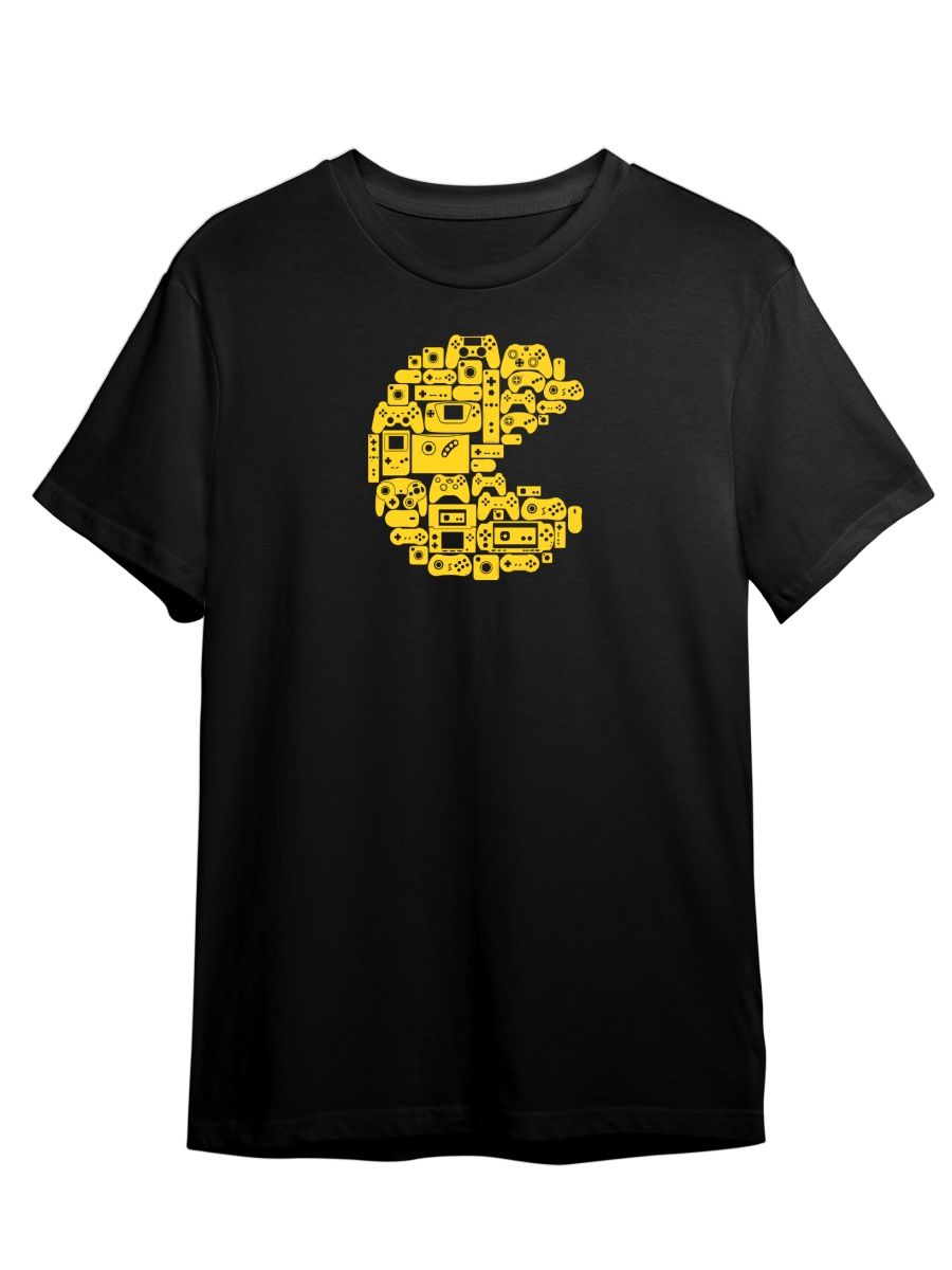 

Футболка унисекс Каждому Своё Pacman/Пакман/Pixel GMRT1 черная 4XL, "Pacman/Пакман/Pixel" GMRT1