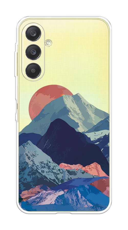 

Чехол на Samsung Galaxy A26 5G Закат в снежных горах, Бордовый;серый;голубой, 2110750-1