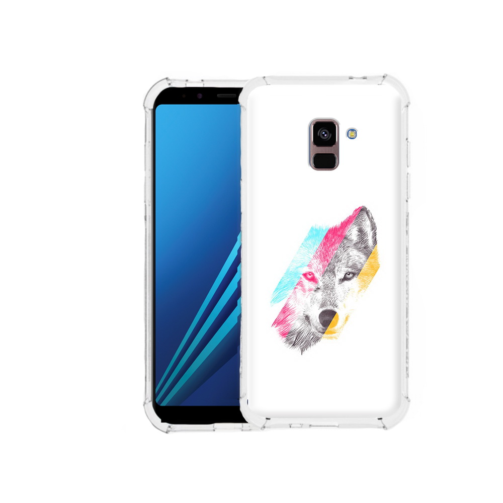 

Чехол MyPads Tocco для Samsung Galaxy A8 Plus волк градиент (PT119249.593.268), Tocco