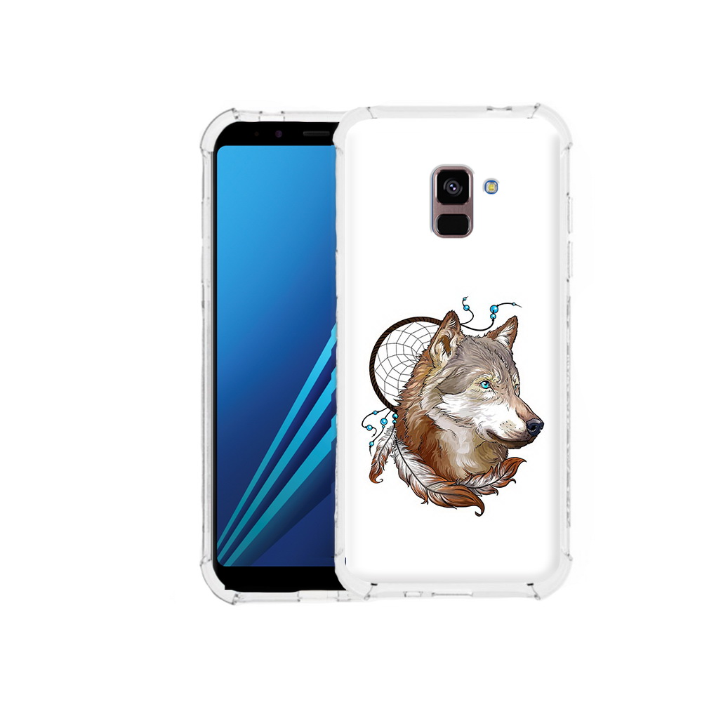 

Чехол MyPads Tocco для Samsung Galaxy A8 Plus волк и ловец снов (PT119249.593.269), Tocco