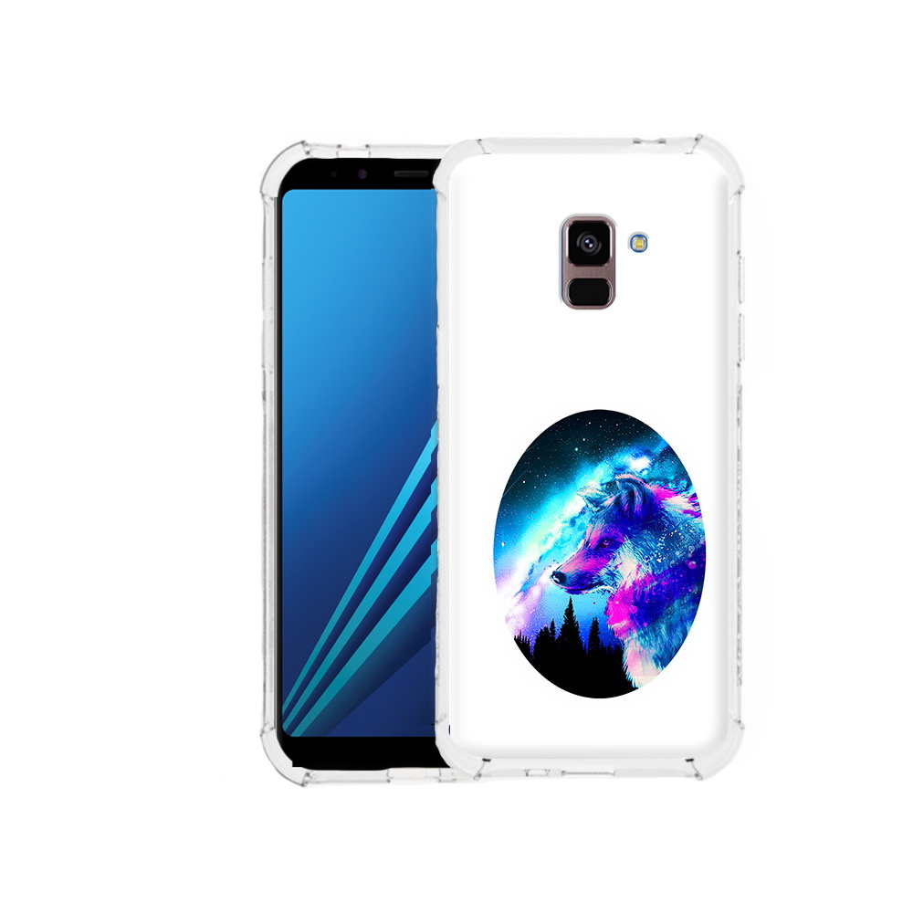 

Чехол MyPads Tocco для Samsung Galaxy A8 Plus голубой волк (PT119249.593.293), Tocco