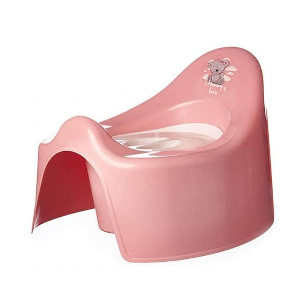 

Горшок детский с крышкой Mommy love, цвет нежно-розовый