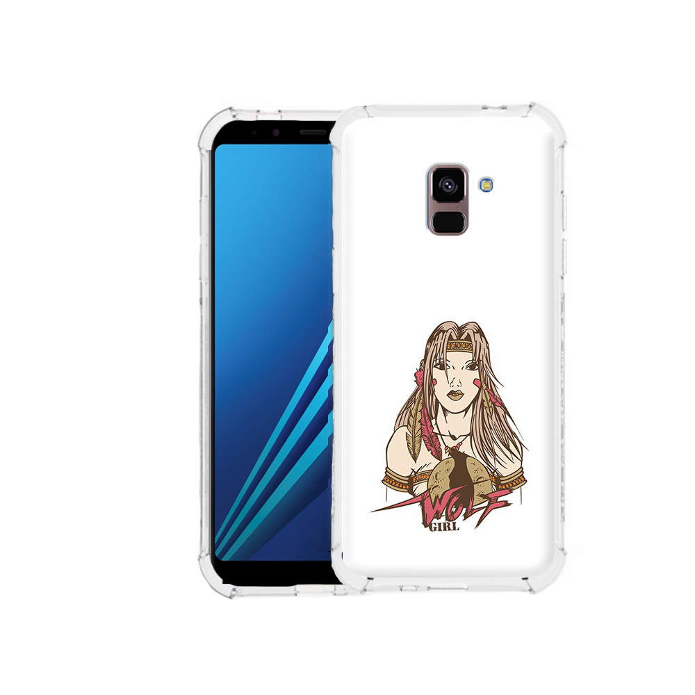 

Чехол MyPads Tocco для Samsung Galaxy A8 Plus девушка волк (PT119249.593.306), Tocco