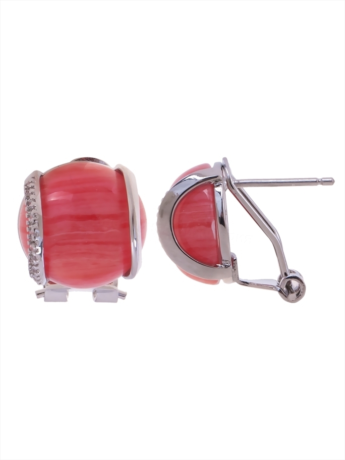 

Серьги из бижутерного сплава Lotus Jewelry RH3041E-01Ruodochrosite, родохрозит, RH3041E-01Ruodochrosite