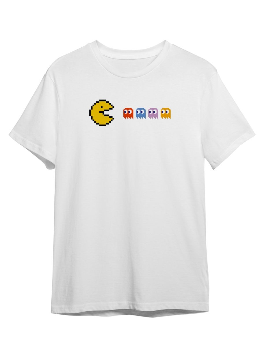 

Футболка унисекс Каждому Своё Pacman/Пакман/Pixel GMRT5 белая M, Белый, "Pacman/Пакман/Pixel" GMRT5