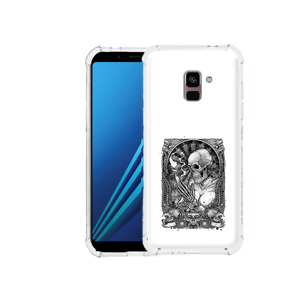 

Чехол MyPads Tocco для Samsung Galaxy A8 Plus девушка скелет (PT119249.593.316), Tocco