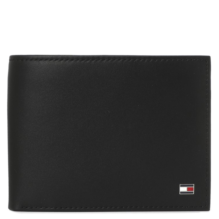 

Портмоне мужское Tommy Hilfiger AM0AM00652 черное, 9x12x2 см, Черный, AM0AM00652