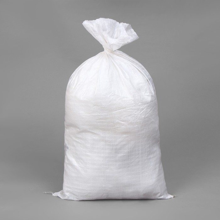 

Мешок ПП, 50 × 90 см, на 50 кг, с завязкой, белый
