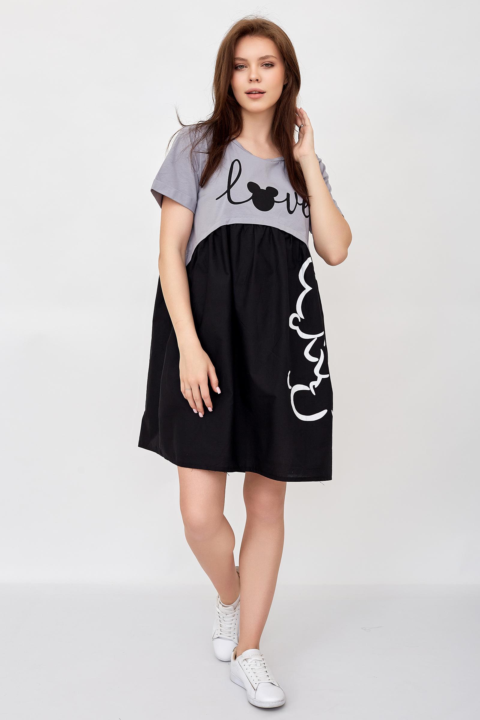 

Платье женское LikaDress 18-1579 серое 52 RU, Серый, 18-1579