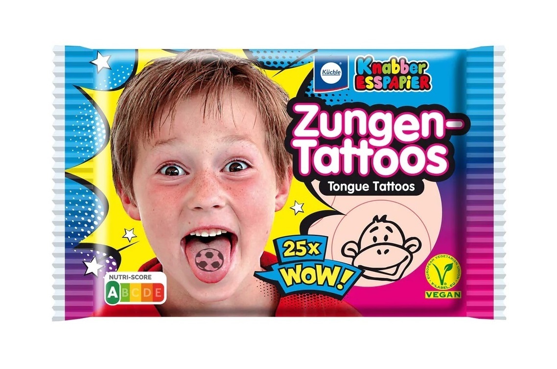 

Вафельные пластинки Kuchle Zungen-Tattoo с татуировкой, 11 г