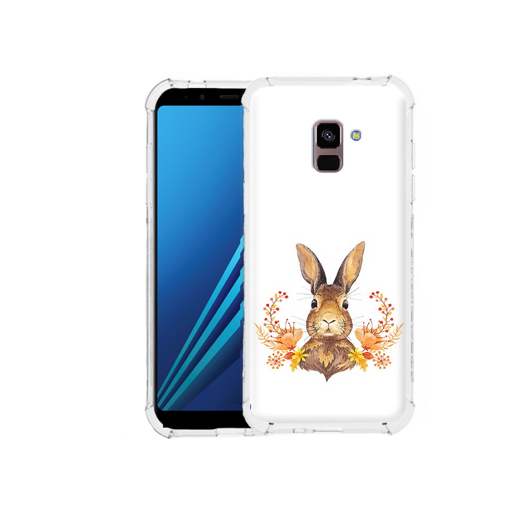 

Чехол MyPads Tocco для Samsung Galaxy A8 Plus зайка в цветах (PT119249.593.349), Tocco