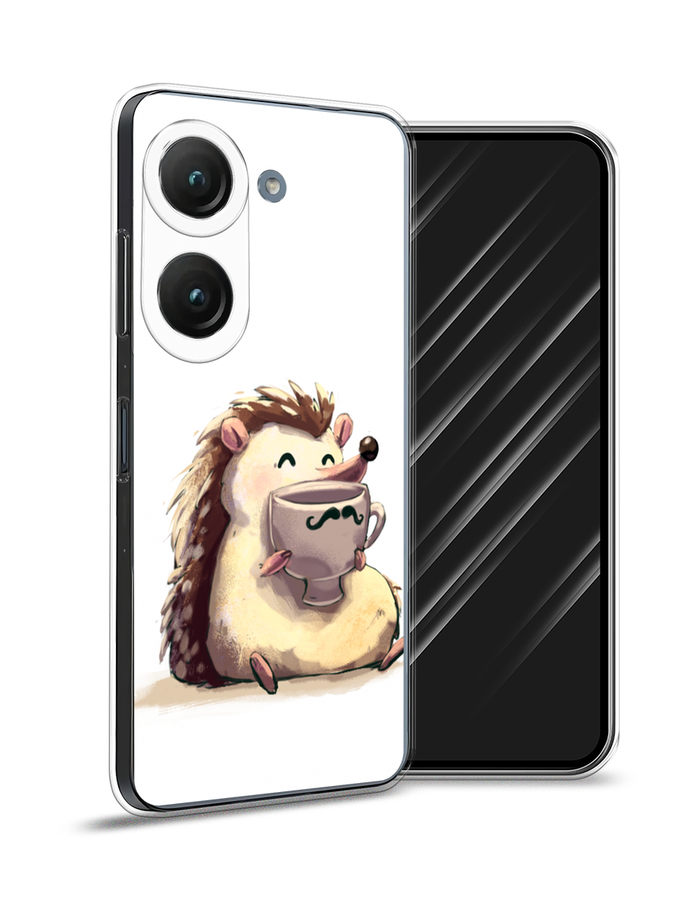 

Чехол Awog на Asus ZenFone 9 "Еж кофеман", Белый;коричневый;бежевый, 44950-10